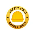 Safety helmet icon representing rage room safety measures